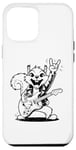 Coque pour iPhone 12 Pro Max Squirrel jouant de la guitare rock and roll hommes femmes rock band