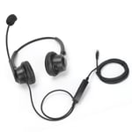 Binaural Headset Hands Free Telephone Headphone With Noise Canceling Mic A Set