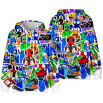 Roblox Rainbow Friends Barn Hoodie för Barn Varm Tröja C 150cm