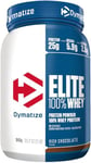 Dymatize Elite 100 Percent Whey Rich Chocolate 942g - High Protein Low Sugar Powder + Whey Protein and BCAAs