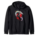 Ninja Dragon Graphic Warrior Japanese Art Ninja Dragon Zip Hoodie