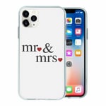 For Apple Iphone 11 Pro Silicone Case Mr And Mrs Wedding - S4699