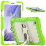 Coque pour Samsung Galaxy Tab A7 Lite 8,7" 2021 (SM-T220/T225) 3 Couches Slim Heavy Duty Shock Proof Rugged Protective Coque de Protection pour Samsung Galaxy Tab A7 Lite 8.7" 2021 Vert