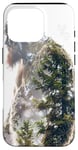 Coque pour iPhone 16 Pro Bigfoot Figurine Sasquatch Yeti Nature Double exposition Art