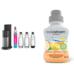 sodastream Pack Machine à Eau Pétillante et Soda 2 en 1 Duo Concentré Saveur Agrumes Zéro – sans Sucres, sans Calorie, sans Arôme Artificiel et sans Aspartame – 500 ML