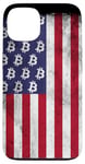 iPhone 13 BTC Bitcoin American Flag distressed Crypto Revolution Case