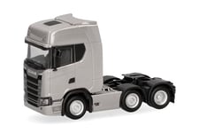 herpa Scania CS 20 HD Tracteur Miniature à l'échelle 1:87, fabriqué en Allemagne, Plastique, Couleur : Gris