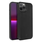 Coque iPhone 13 Pro Rigide Cuir Véritable Finition Surpiquée Akashi Noir