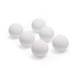 Champion Sports Lot de 6 balles de Crosse colorées : équipement de Sport Blanc de Taille Officielle pour Les Jeux, Les Pratiques et Les Loisirs Professionnels, universitaires et Scolaires - Certifié