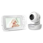 Hubble Nursery View Select, PTZ 4.3'' Video Baby Monitor with Pan, Tilt and Zoom