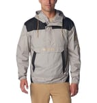 Columbia Men's Challenger Windbreaker, Lightweight Windbreaker Jacket, Flint Grey/Shark, Size XS