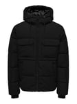 ONLY & SONS Men's Onselijah Pckt. OTW Hood Jacket Puffer, Vapor Blue, XL