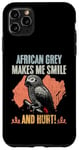 Coque pour iPhone 11 Pro Max African Grey Makes Me Smile And Hurt Vintage Ornithologues