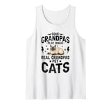 Mens Some Grandpas Play Bingo Real Grandpas Pet Cats Siamese Cat Tank Top