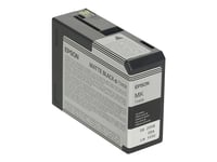 Epson T5808 - 80 Ml - Mattsvart - Original - Bläckpatron - För Stylus Pro 3800