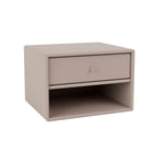 Montana - Dash Nightstand, Suspension Rail - Mushroom - Nattbord - Peter J. Lassen - Beige - MDF