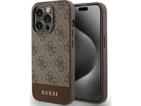 Guess Guess Guhcp15lg4glbr Iphone 15 Pro 6.1" Brązowy/Brown Hardcase 4G Stripe Collection