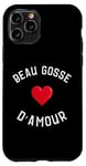 Coque pour iPhone 11 Pro Beau gosse d'amour Cadeau homme fête de l'amour