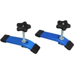 Lot de 2 Rail - Aluminium T-Track Clamp t Track Jeu de pinces de maintien à action rapide en métal, pour outil de travail du bois T-Slot - Gistuch