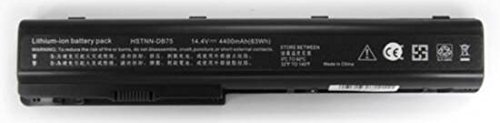 Link dv7r44b Batterie Compatible. 8 cellules, 14,4/14,8 V, 4400 mAh, 64 wh, Noir, Poids 430 grammes Environ, Taille Standard