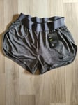 Wmns Nike Dry 2 in 1 Dri-Fit Training Shorts Sz Xs Dark Grey/Black 831346 071