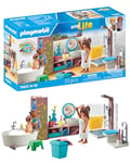 Playmobil 71611 myLife: Bathroom, including two figures and numerous accessories, made from over 80% recycled and bio-based materials, detailed play sets suitable for children ages 4+