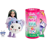 Barbie Cutie Reveal Chelsea Doll & Accessories, Animal Plush Costume & 6 Surprises Including Color Change, Bunny as Koala, HRK31