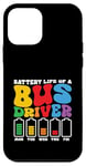 Coque pour iPhone 12 mini Batterie drôle de conducteur de bus scolaire, bus public, bus