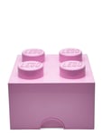 Lego Storage Brick 4 Home Kids Decor Storage Storage Boxes Pink LEGO STORAGE