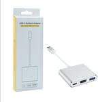 USB 3.1 Type-C to HDMI / USB3.0 / USB-C Hub Adapteri Hopea