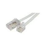 Exertis Connect - Cordon téléphonique RJ11 vers RJ45 Blanc - 2.00M (ECF-911740)