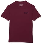 Columbia Men's Graphic T-Shirt, Rich Wine/Sierra, Large