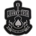 Johnny Cash Gitarr Patch En Storlek Svart/Grå Black/Grey One Size