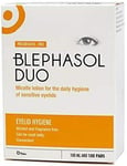 UK Thea Blephasol Duo Eyelid Hygiene Lotion With 100 Pads 100ml BLEPHASOL DUO U