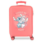 Disney Adorable Stitch Moods Valise Cabine différentes Couleurs Rigide ABS Fermeture à Combinaison latérale 4 Doubles Roues Bagage à Main