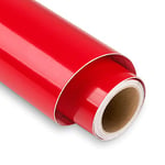 Red Permanent Vinyl for Cricut - 12" x 5FT Red Cricut Vinyl Roll, Outdoor Self Adhesive Vinyl Roll for Decor Sticker, Party Decoration