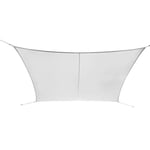 Ribelli Protection Solaire Voile Solaire Protection UV 50+ Protection Contre Vent Abat-Jour Rectangulaire, Couleur:Blanc, Forme:rectangulaire, Taille:2 x 4 m