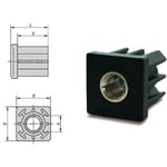 2gt Roues Et Roulettes - Embout à insert taraudé pour tube carré 50x50 - M10 3 mm