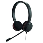 Micro-casque filaire stéréo JABRA Evolve 20 MS pour softphones VoIP