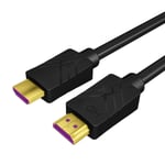 Câble HDMI 1m,HDMI 2.0 4K 60Hz UHD 18Gbps Dolby Vision HDR HDCP2.2 ARC CEC Ethernet pour la Apple TV/Xbox/PS4/Projecteur 4K/cinéma maison/lecteur Blu-ray