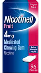 Nicotine Gum, Quit Smoking Aid, Fruit Flavour, 4 Mg, 96 Pieces the New