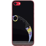 Apple iPhone SE 2025 / 16E Genomskinligt Skal Karambit / Butterfly / M9 Bayonet: Emerald / Sapphire