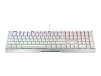 CHERRY XTRFY MX 3.1 - Clavier - 100% - full size - rétroéclairé - USB-C - QWERTZ - Allemand - commutateur : CHERRY MX2A Red - blanc