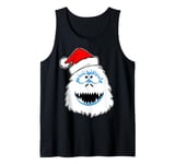 Funny Xmas Abominable Snowman Bigfoot Yeti Retro Christmas Tank Top