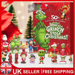 2024 Christmas Grinch Monster 24 Days Countdown Advent Calendar Surprise Gift UK