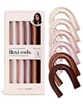 Kitsch Heatless Hair Curlers - 6 pcs Satin Flexi Rods for Overnight Blowout, No Heat Curling Rods to Sleep In, Rollers for Short Hair