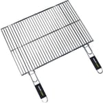 Grille Acier Pour Barbecue Charbon - Cook'in Garden - Grille rectangulaire double - 60 x 40 cm