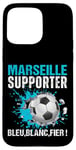 Coque pour iPhone 15 Pro Max Marseille Supporter Football Cadeau Fan Foot Marseillais