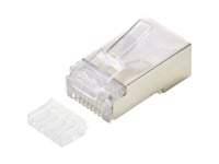 Tru Components Tc-9878248 Rj45-Kontakt Cat 6A Modulär Kontakt Kontakt, Rak 1 Del