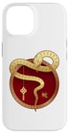 iPhone 14 Zen Taiji Lucky Money Red Pocket Snake Year Pj ART ON BACK Case